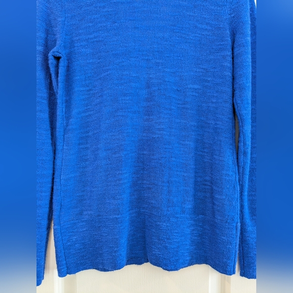 Lilly Pulitzer Royal Blue Cardigan Sweater V Neck Button Size S Coastal Preppy - Picture 9 of 12